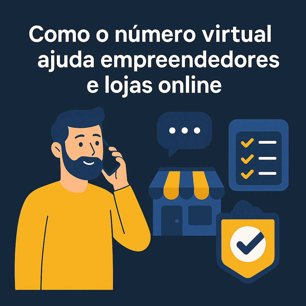 Como o número virtual ajuda empreendedores e lojas online